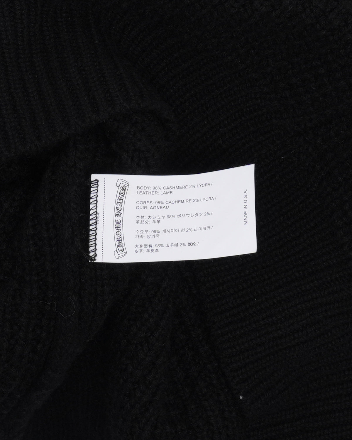 Cashmere Cross Patch Hit & Run Sweater