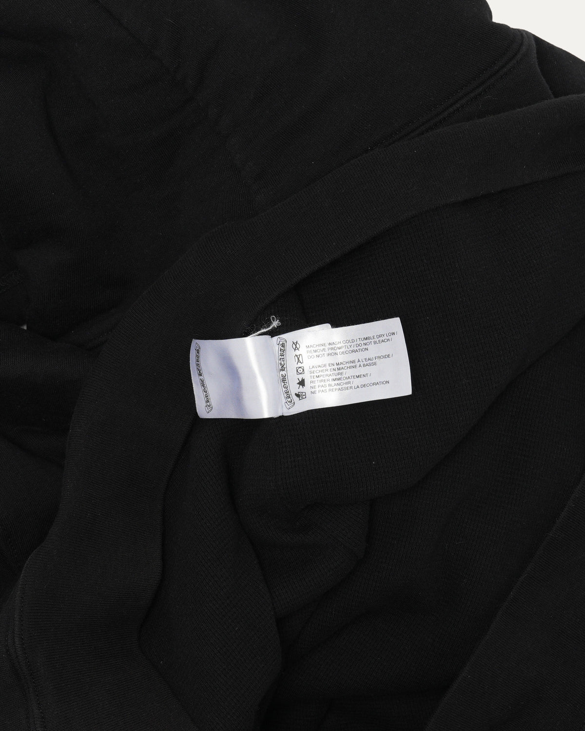 Thermal Lined Vertical Logo Zip Up Hoodie