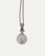 Mikimoto South Sea Pearl Pendant with White Gold Necklace