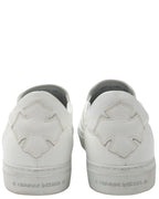 Dagger Embellished Slip-On Leather Sneaker