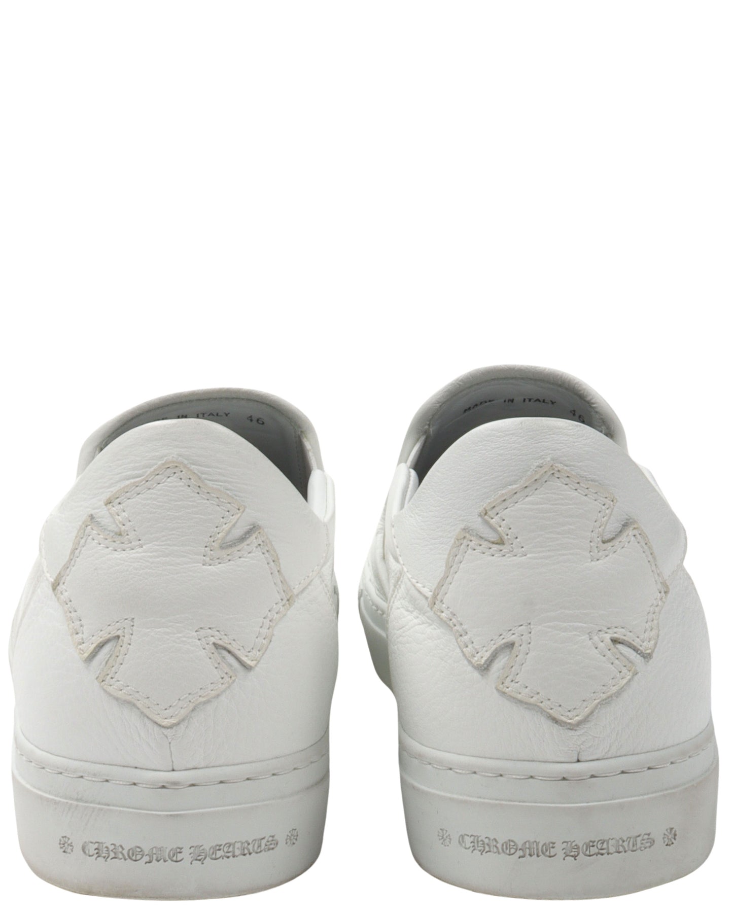Dagger Embellished Slip-On Leather Sneaker