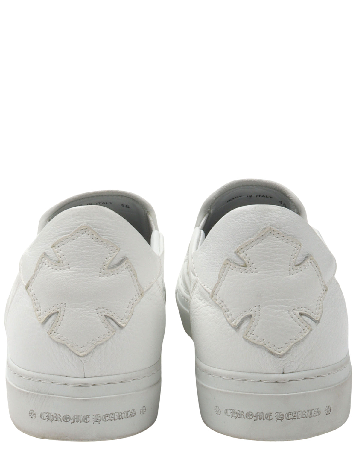 Dagger Embellished Slip-On Leather Sneaker