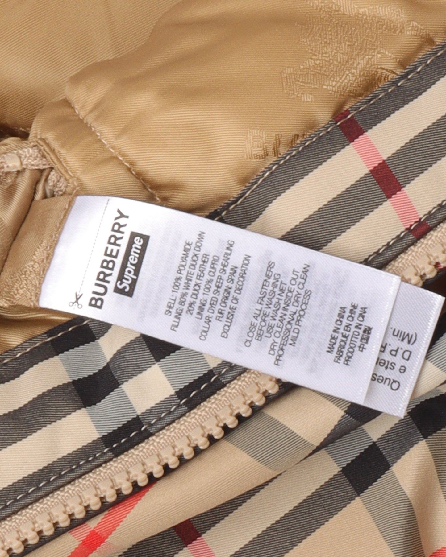 Burberry Plaid Puffer Jacket