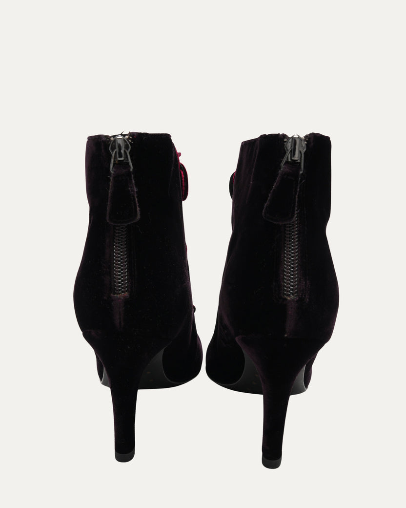 Velvet Heeled Bootie