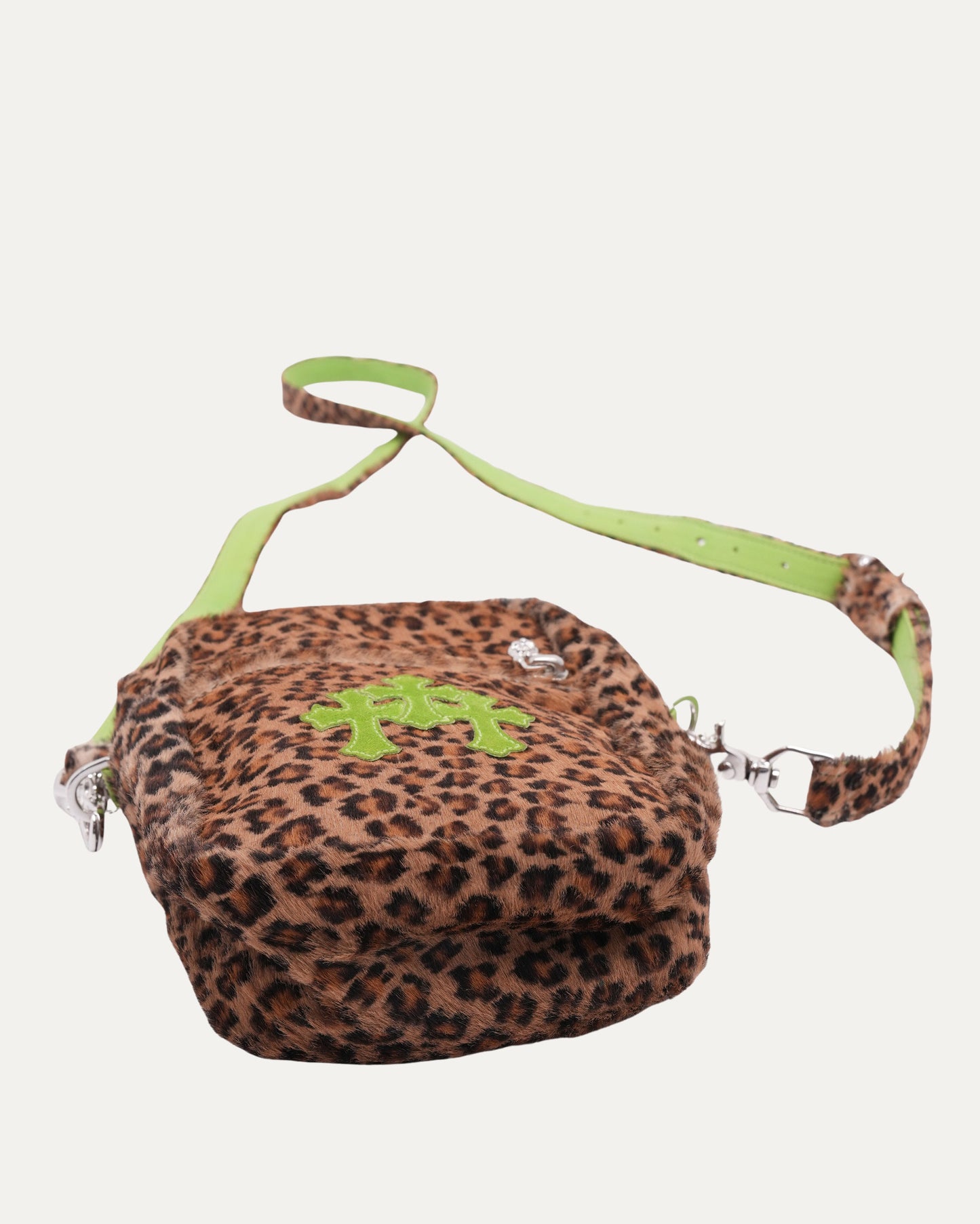 Cemetery Cross Patch Leopard Cross Body Taka Bag