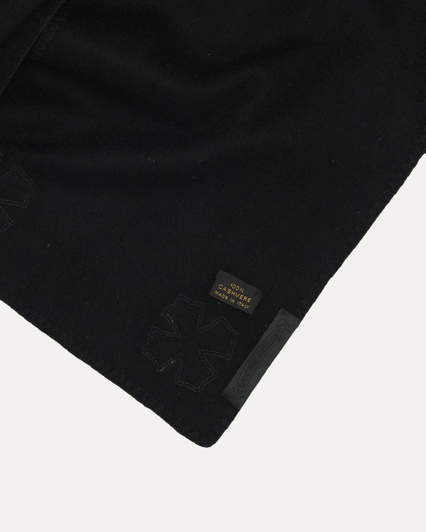 Cashmere Cross Patch Scarf