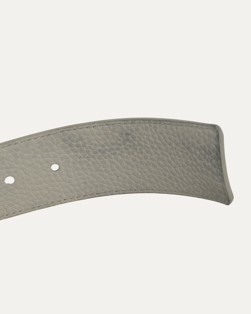 Leather Debossed Monogram Belt