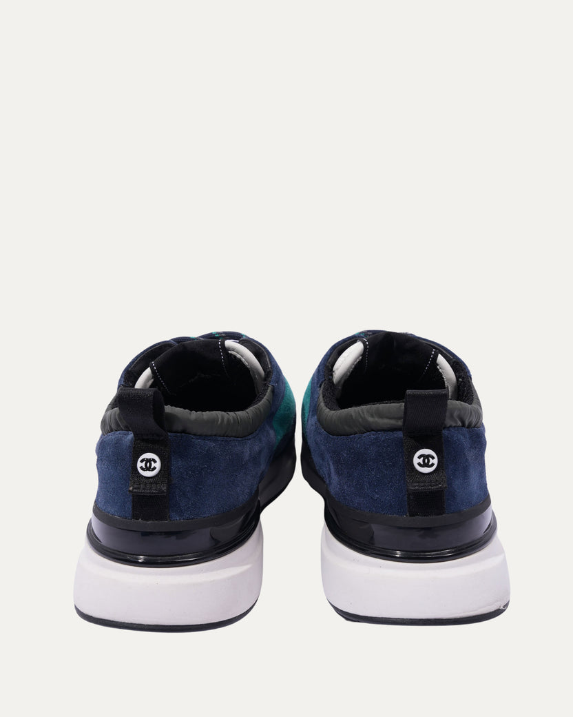 Tricolor Suede Lowtop Sneakers