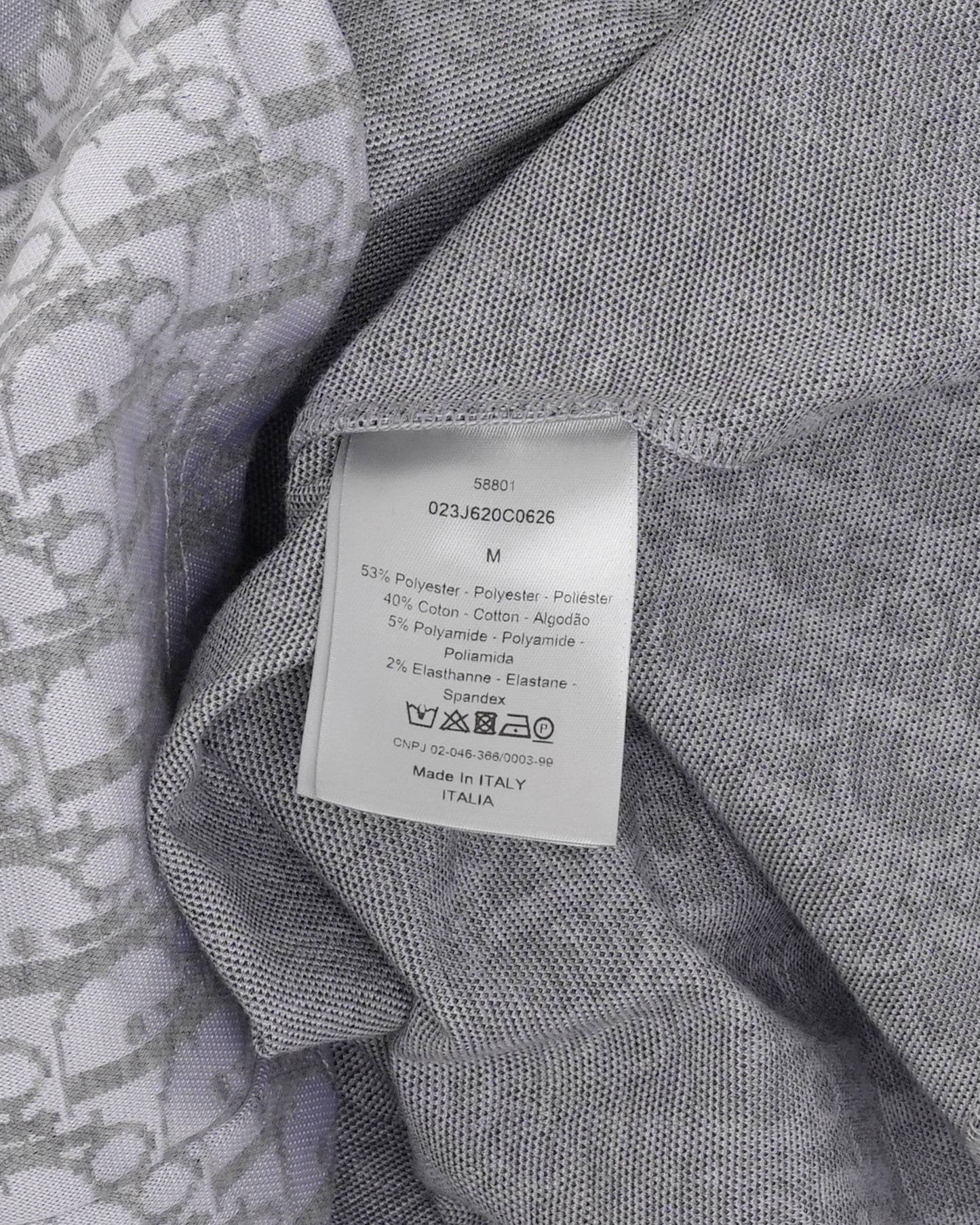 Daniel Arsham Oblique Monogram Long Sleeve T-Shirt