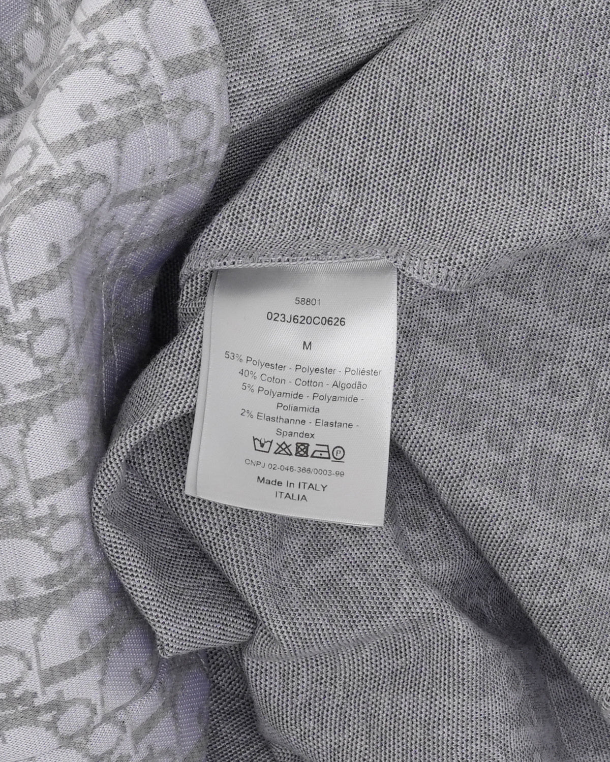 Daniel Arsham Oblique Monogram Long Sleeve T-Shirt