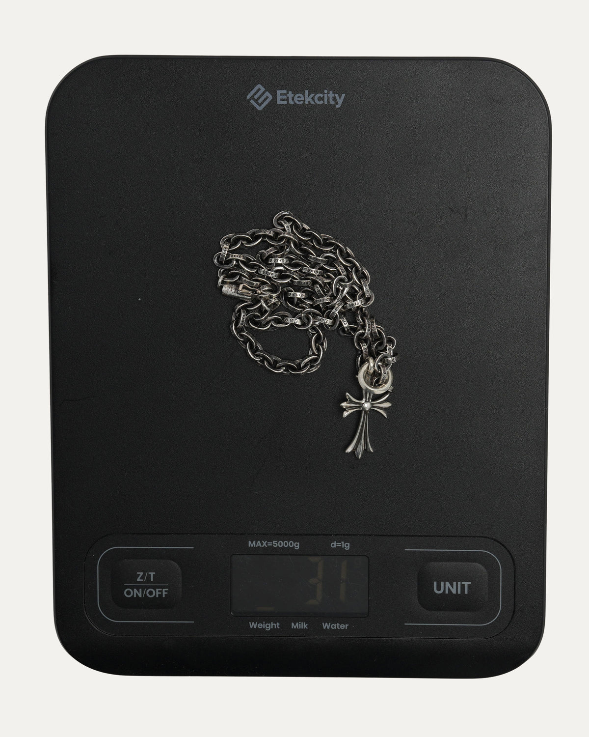 Tiny Fat Pendant on Paper Chain