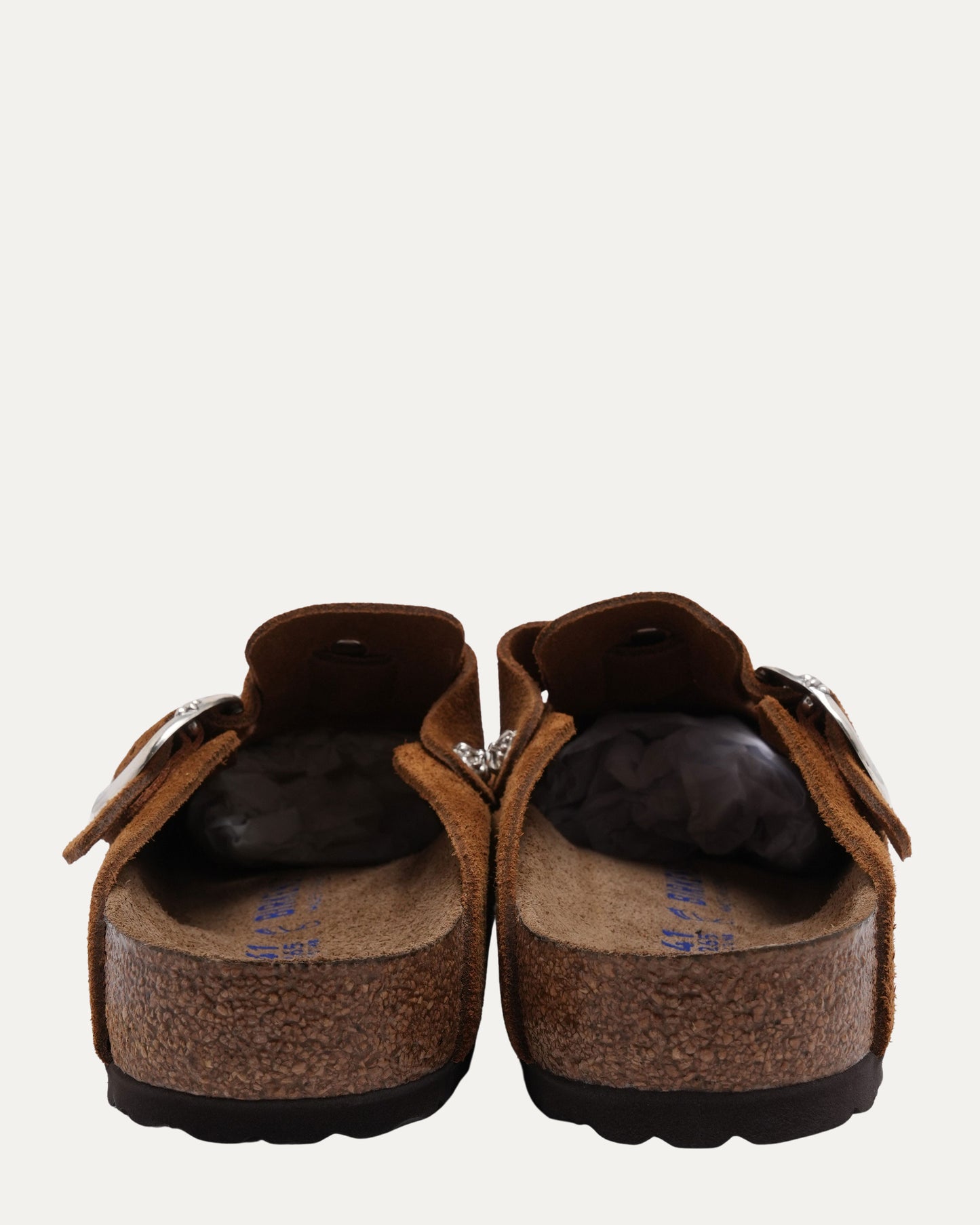 Dagger Embellished Birkenstock Boston Suede Mule