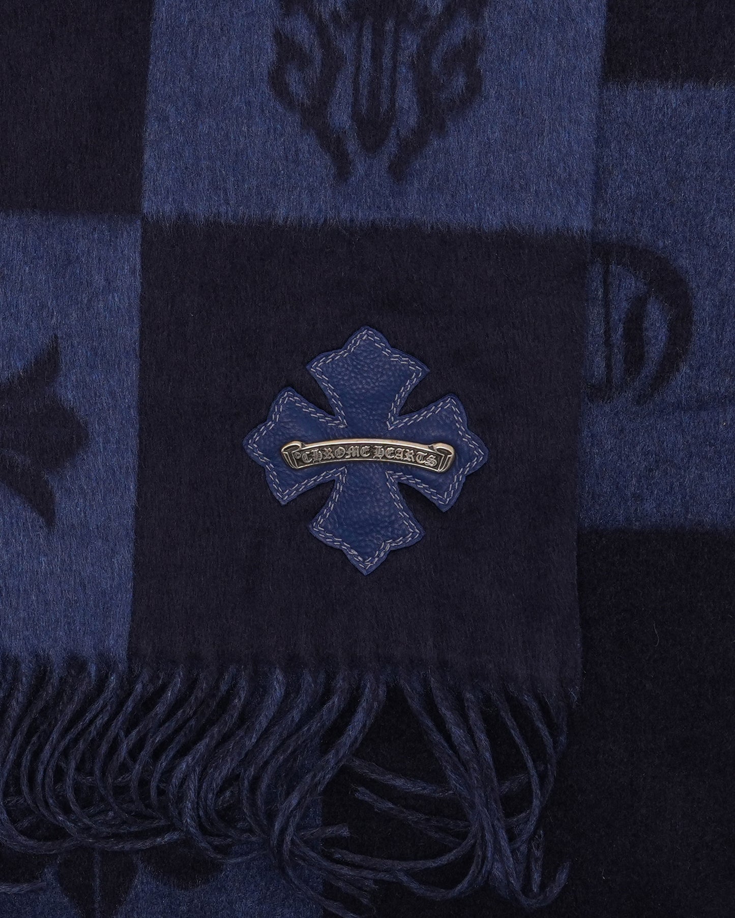 Plus Cross Patch Silk Throw Blanket