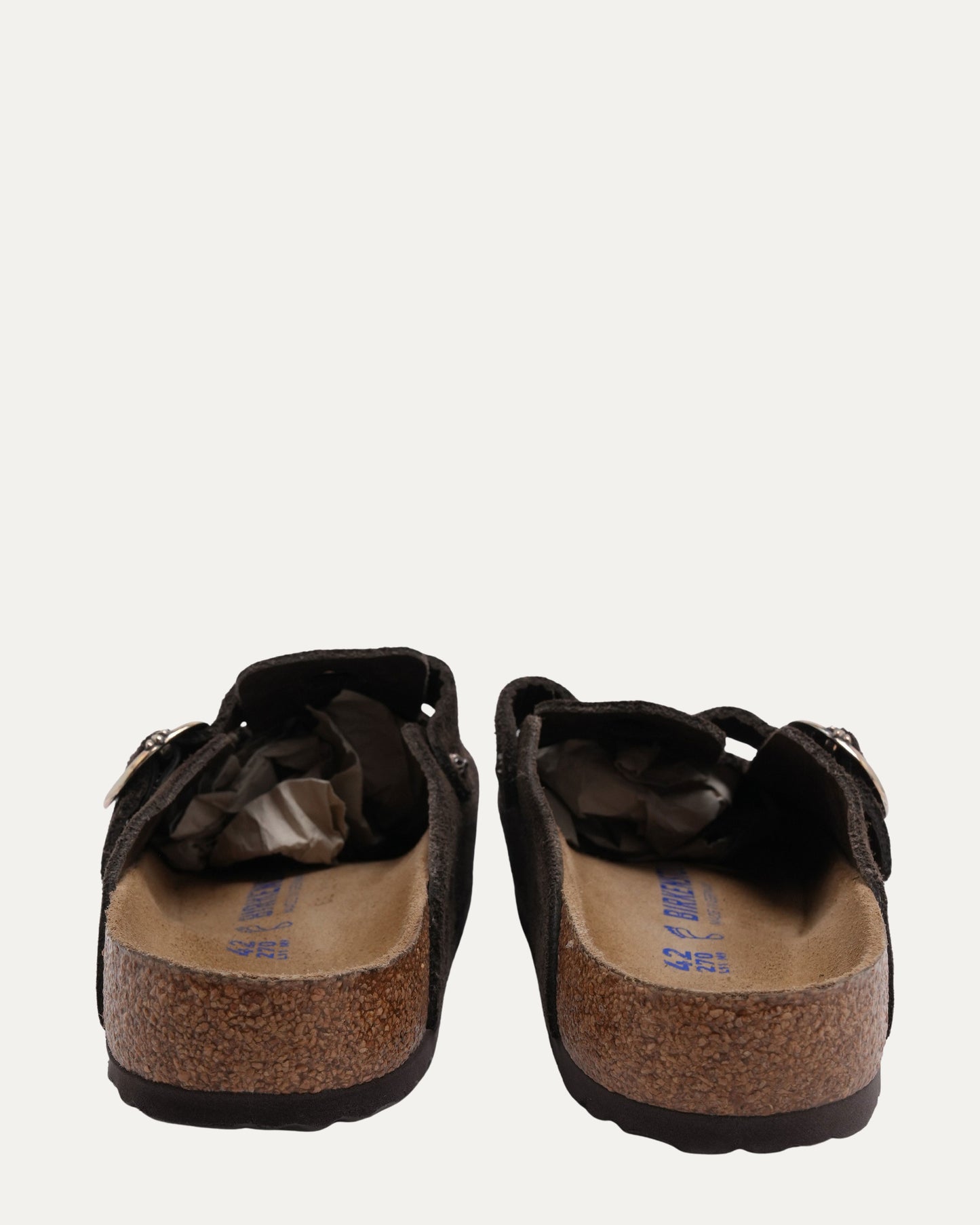Dagger Embellished Birkenstock Boston Suede Mule