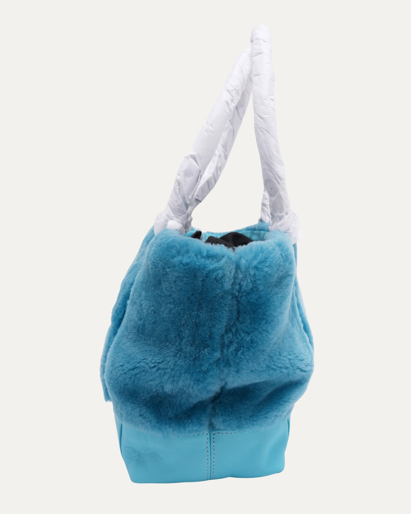 Cross Patch Fur Tote Bag