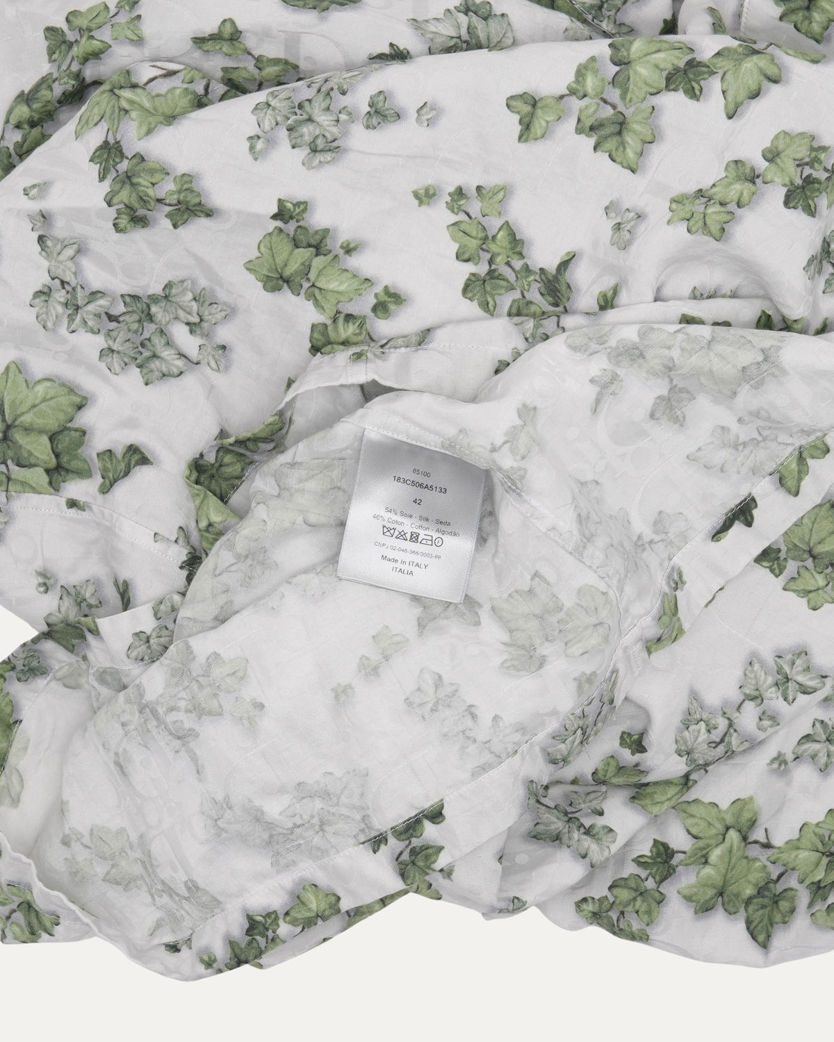 Amoako Boafo Oblique Leaf Short Sleeve Shirt