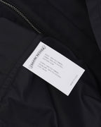 Nylon and Leather Sedated Zipper Shirt