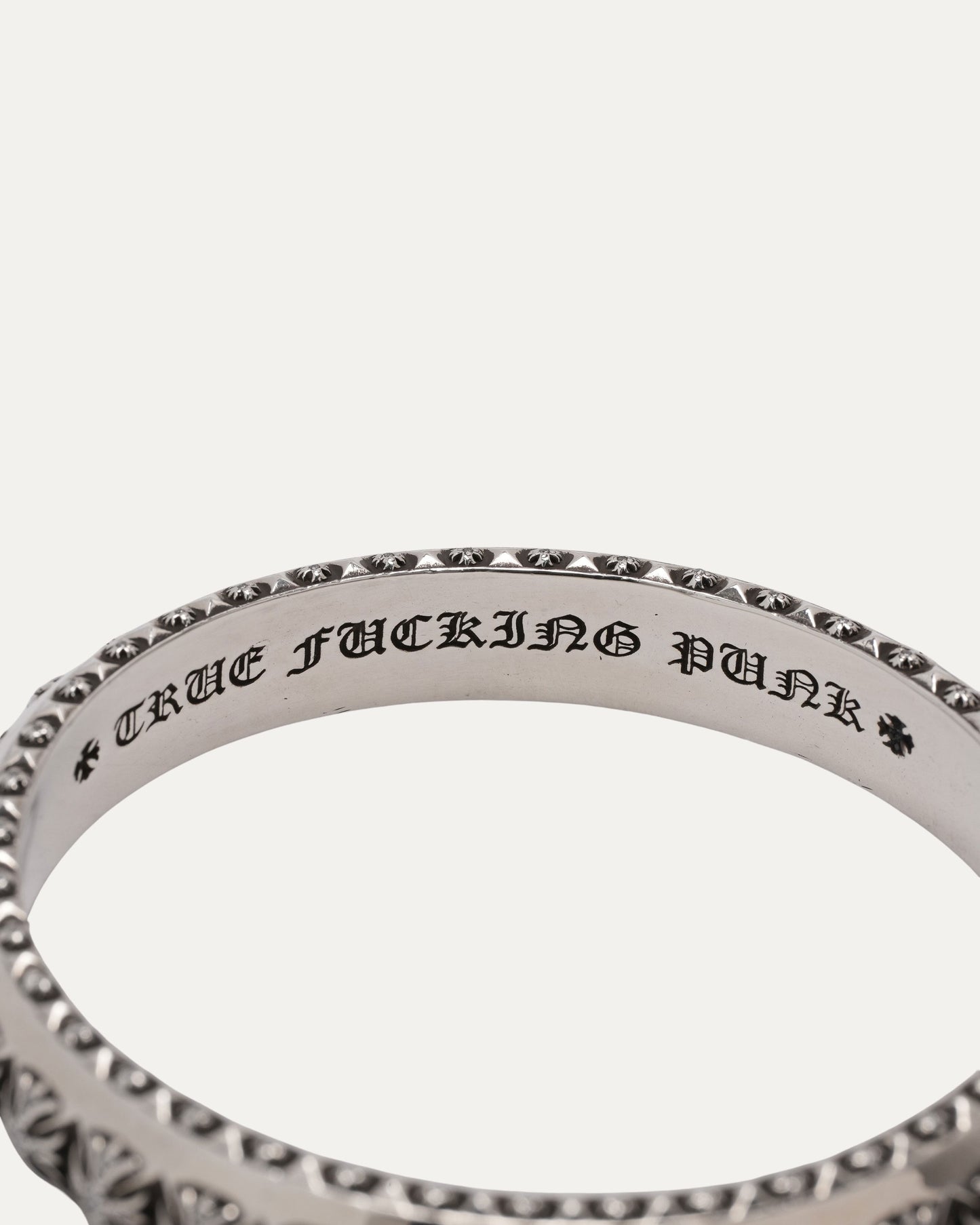 Pave Diamond True Fucking Punk Bangle