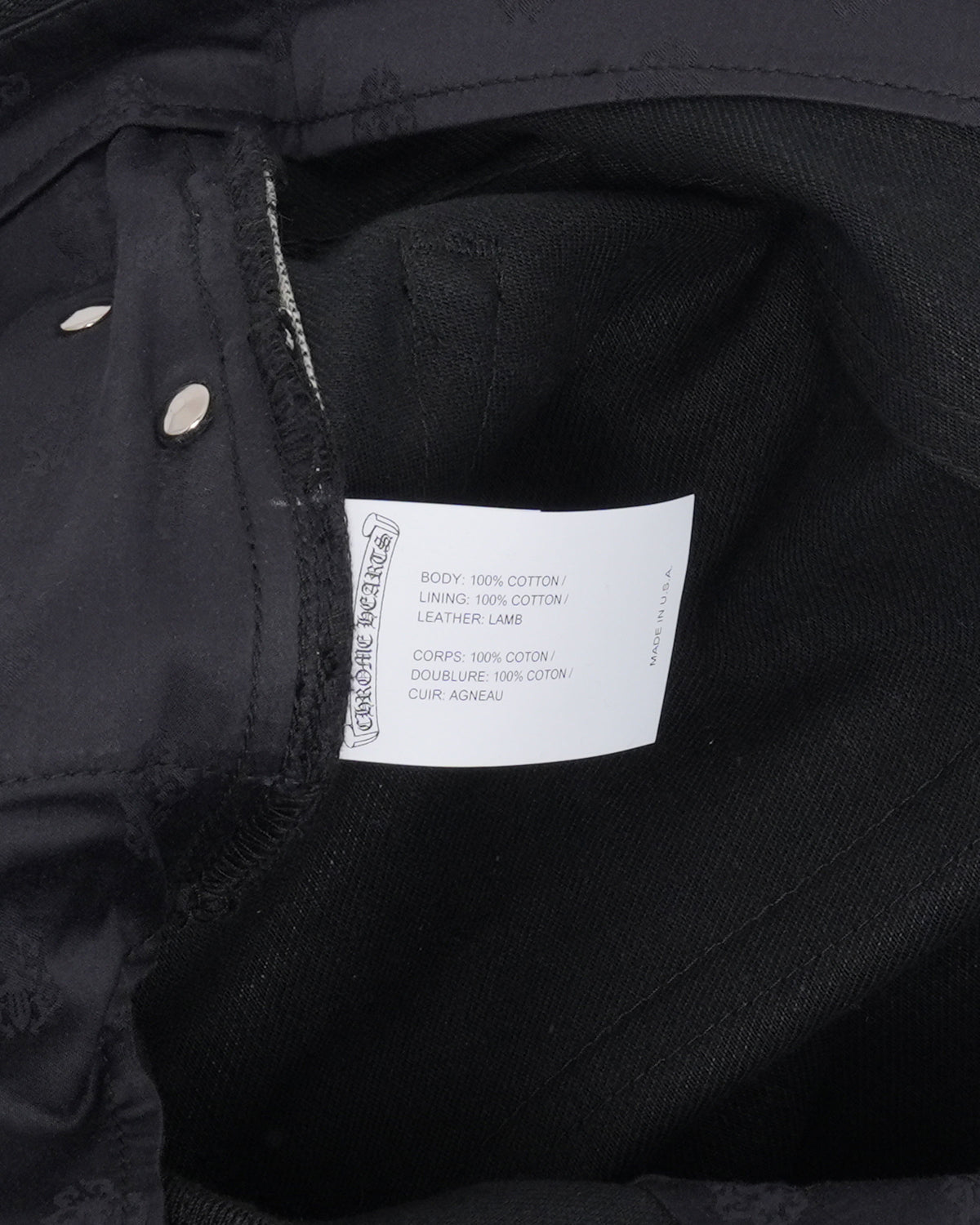 Raw Selvedge Cross Patch Fleur Knee Jeans