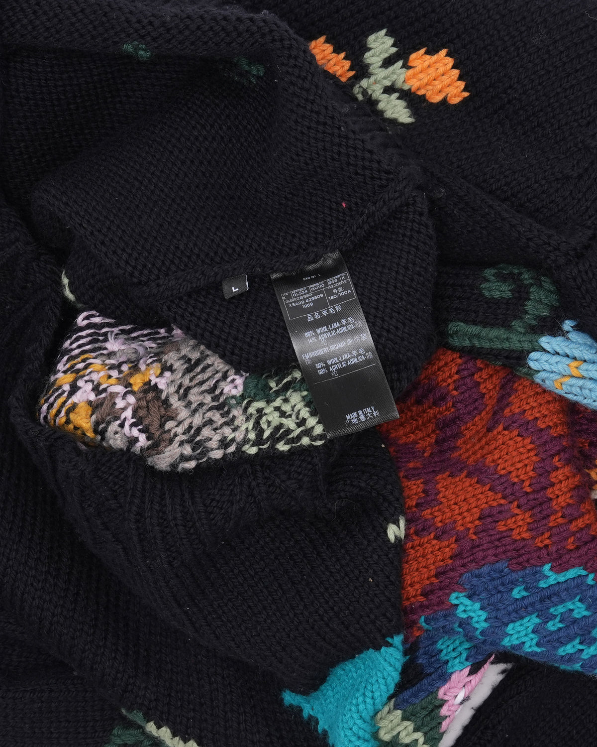 Garden Floral Intarsia Knit Sweater
