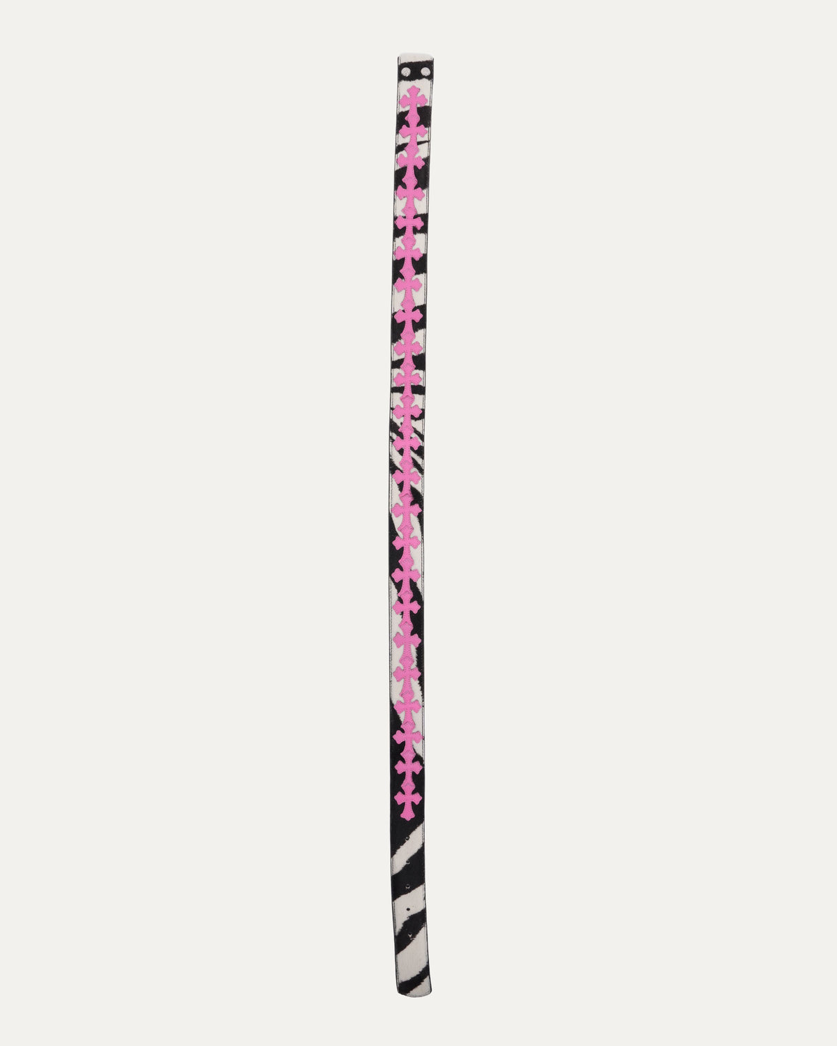 Cross Patch Pony Hair Destroyer Belt Strap