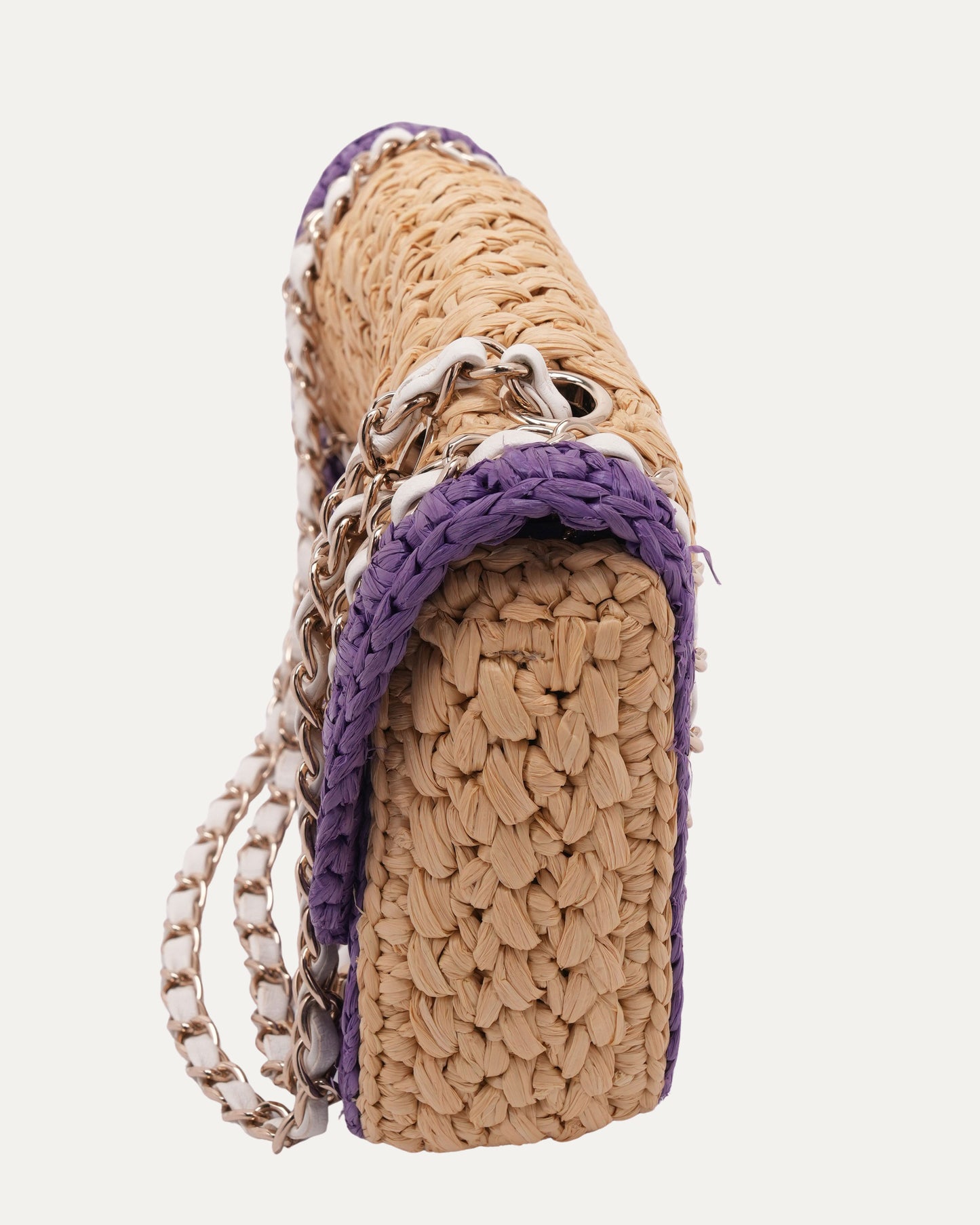 Raffia Chain Venice Beach Flap Bag