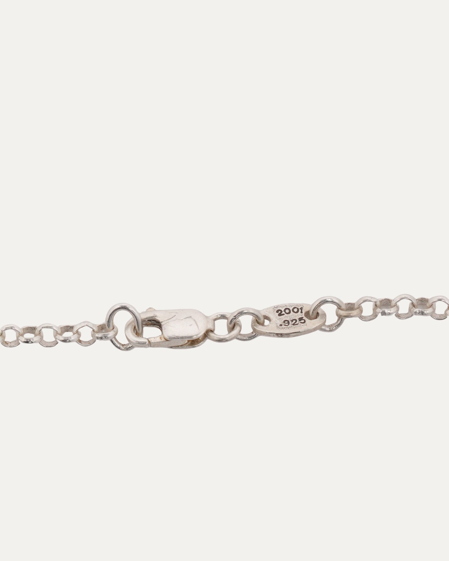 Safety Pin Roll Chain Necklace