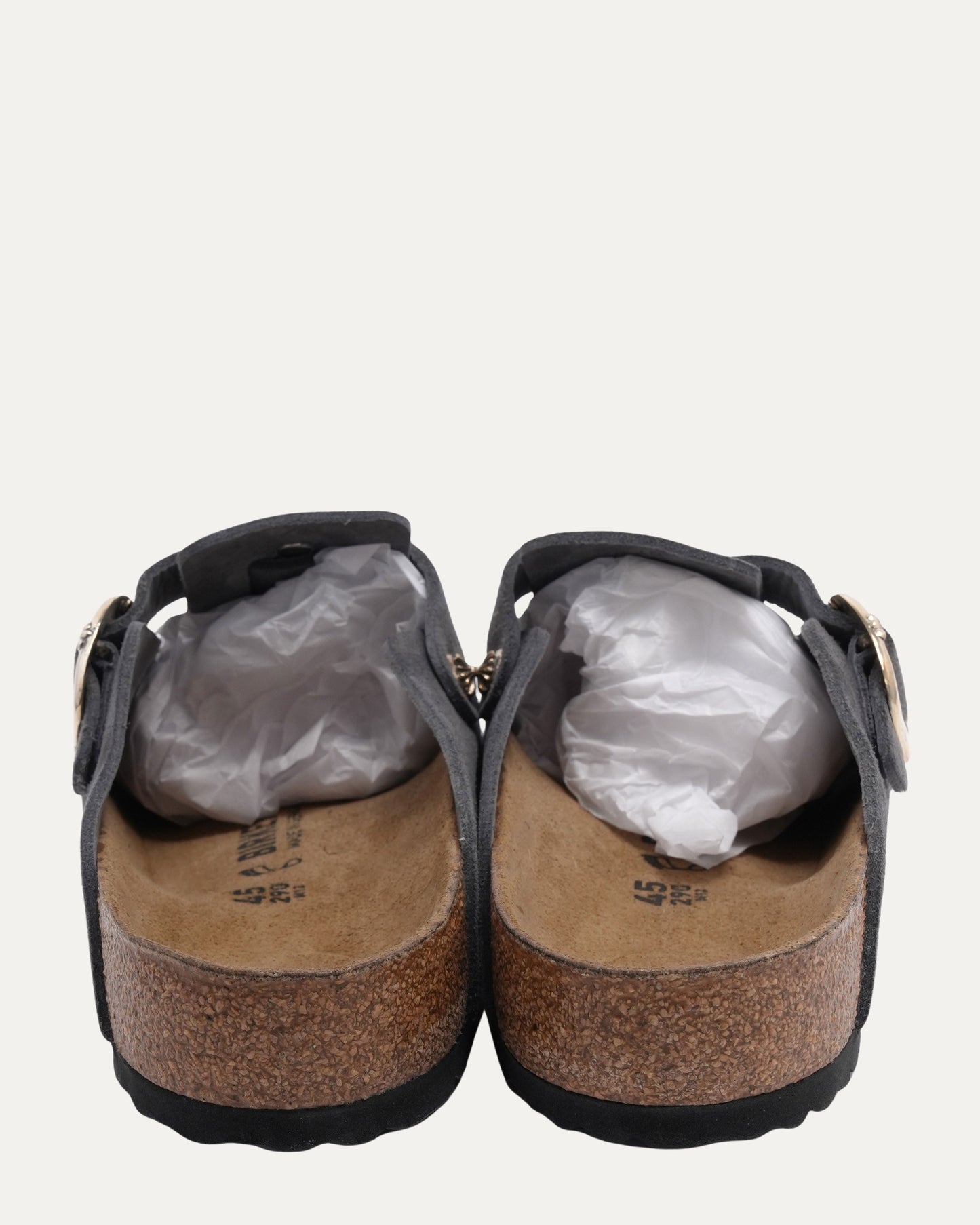 Dagger Embellished Birkenstock Boston Suede Mule