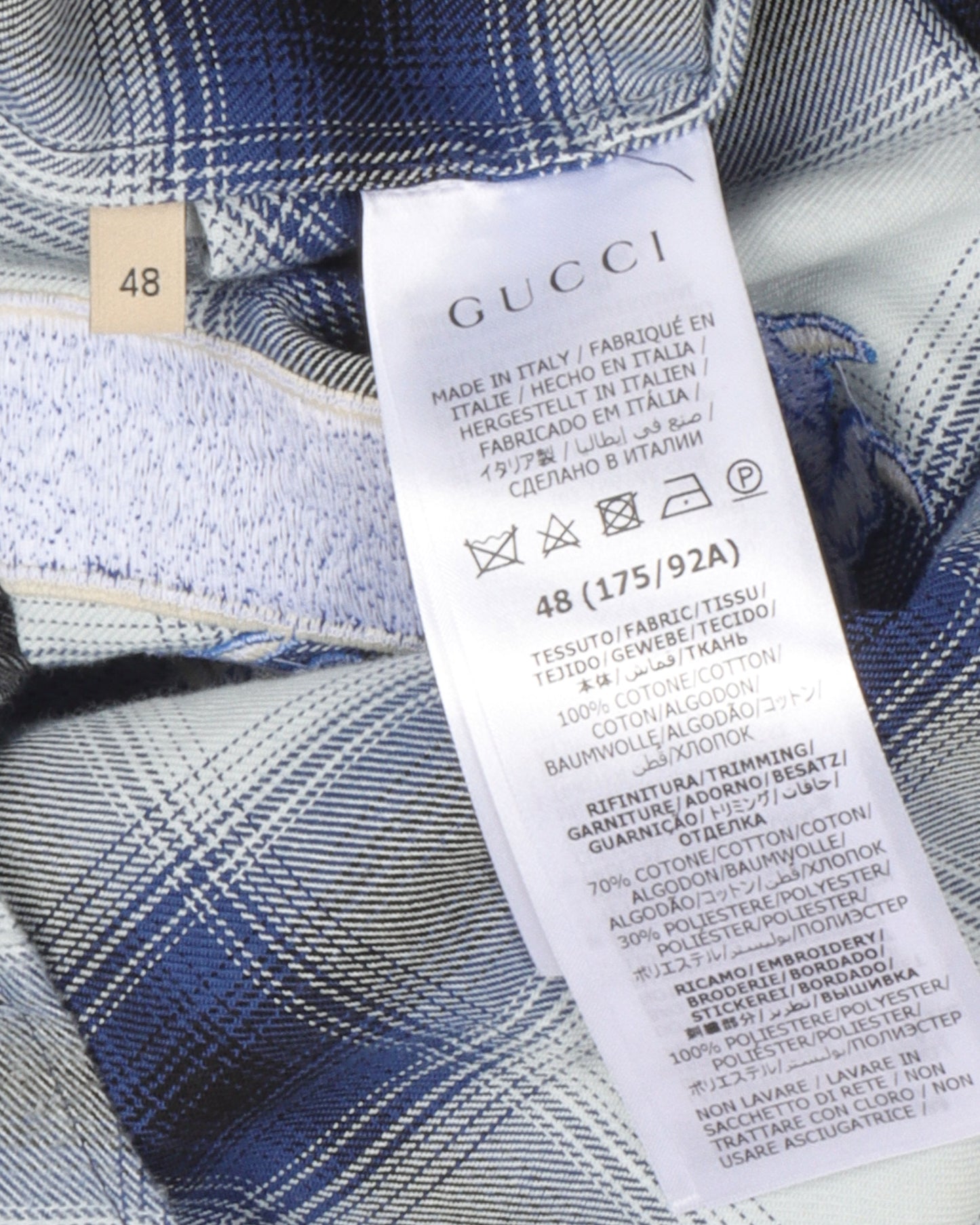Gucci Embroidered Dragon Shirt