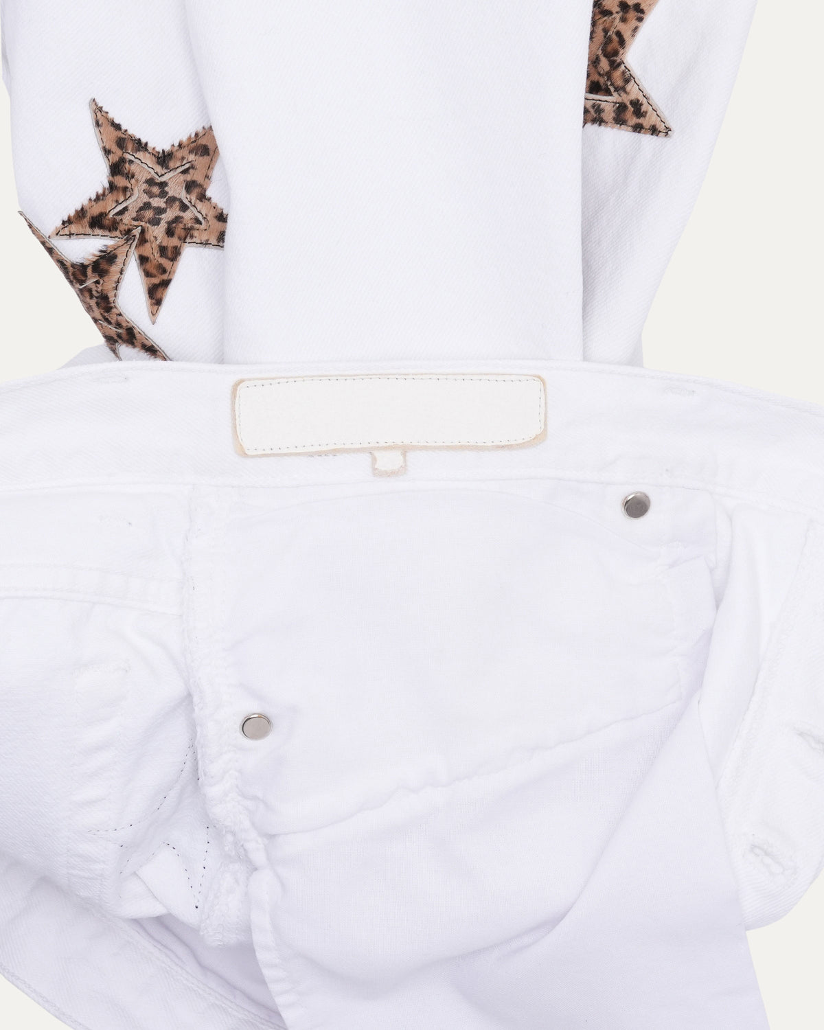 Silver Embellished Levi's Star Patch Jeans