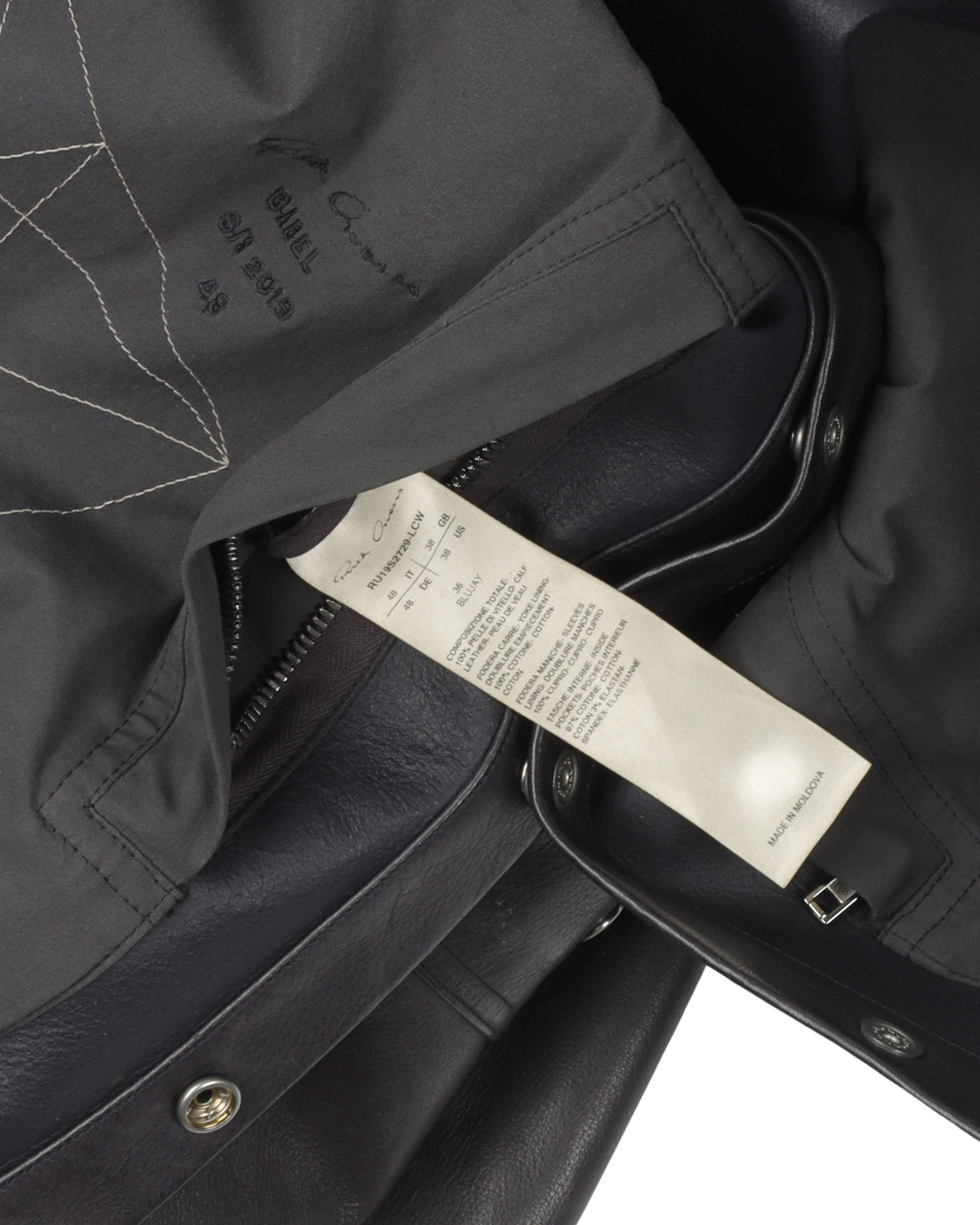 SS19 BABEL Flap Pocket Leather Shirt Jacket