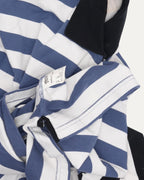 Striped Quarter Zip Long Sleeve T-Shirt