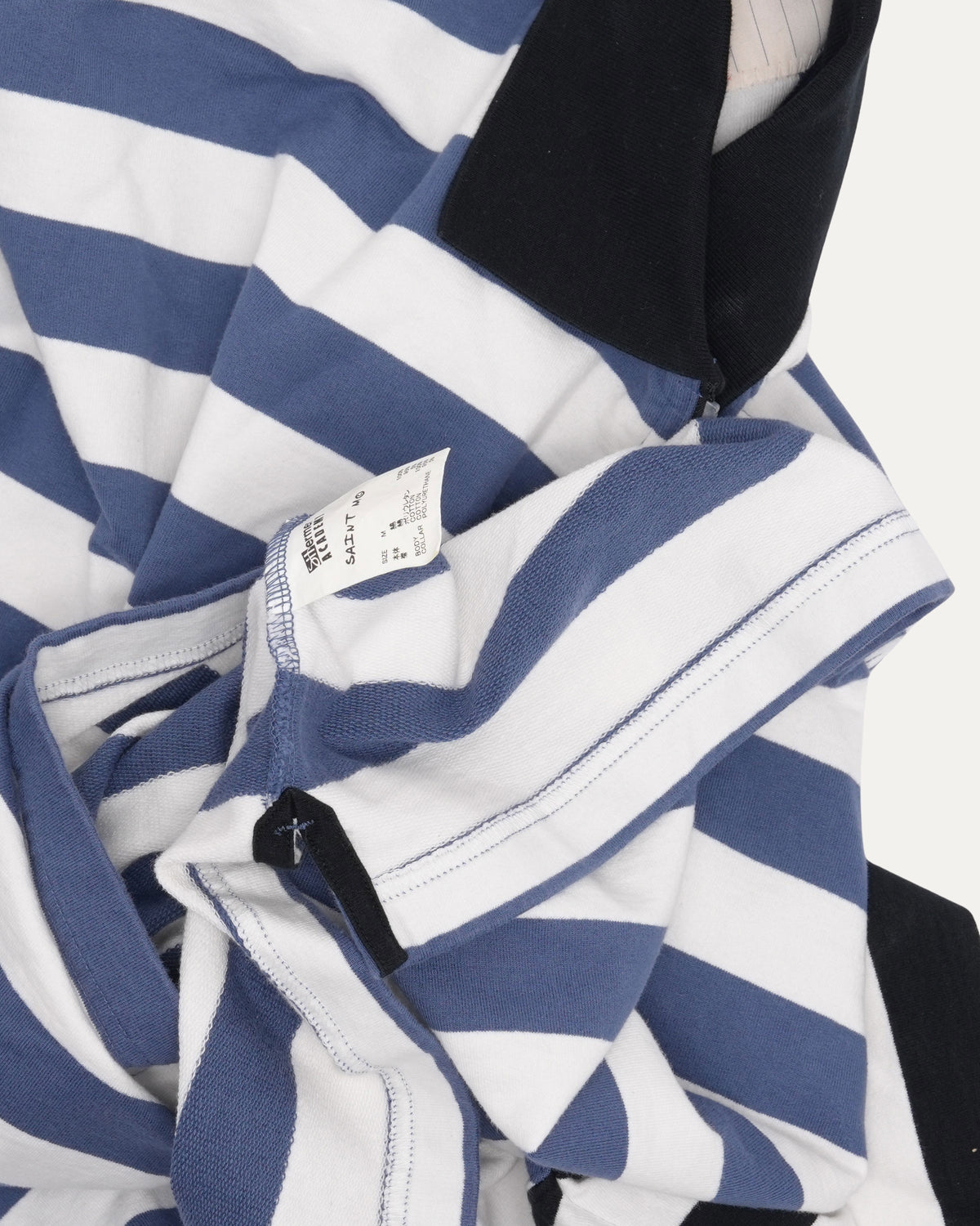 Striped Quarter Zip Long Sleeve T-Shirt
