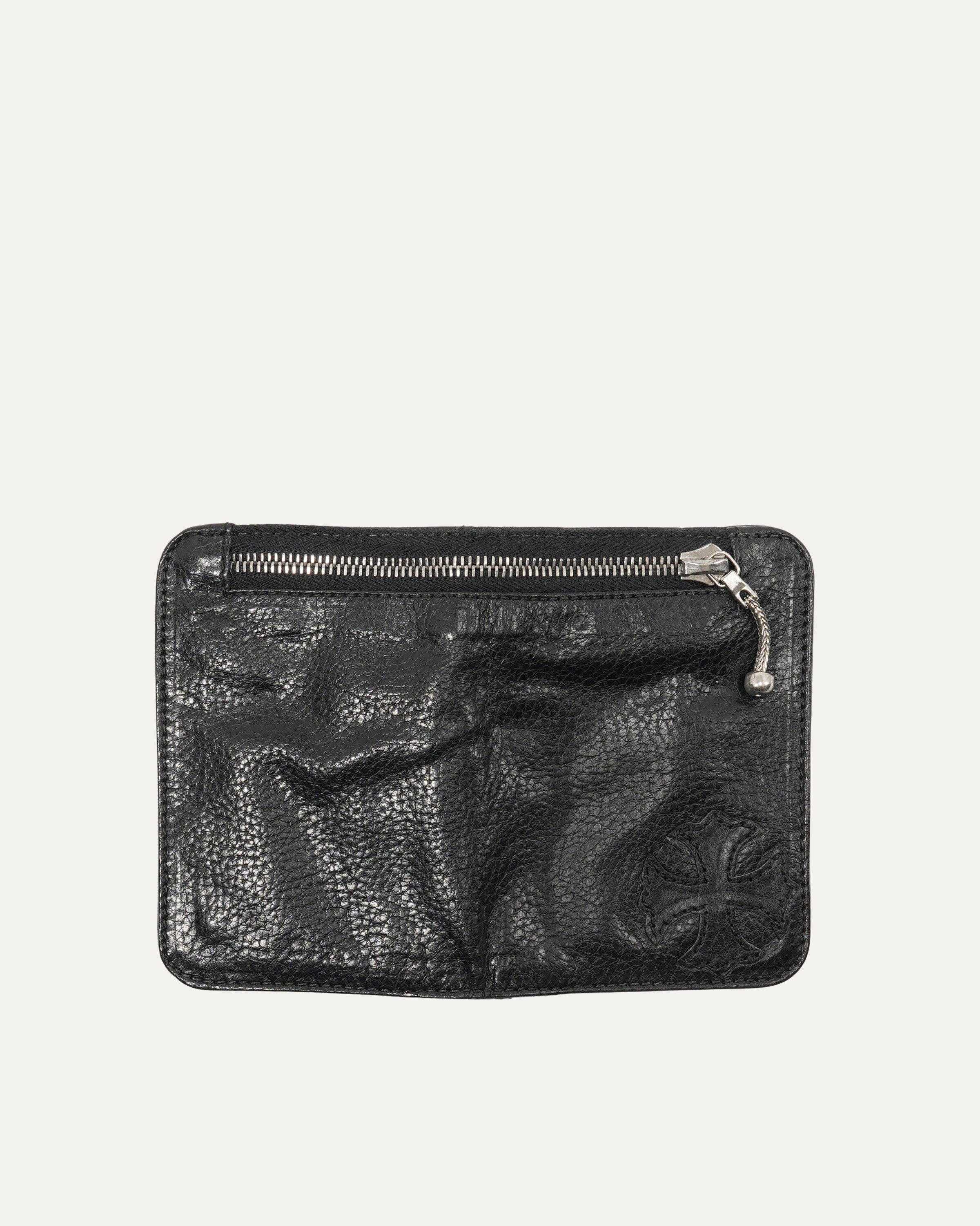 Cross Patch Zip Wallet Small