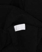 Pony Hair Cross Patch Hooded Cardigan