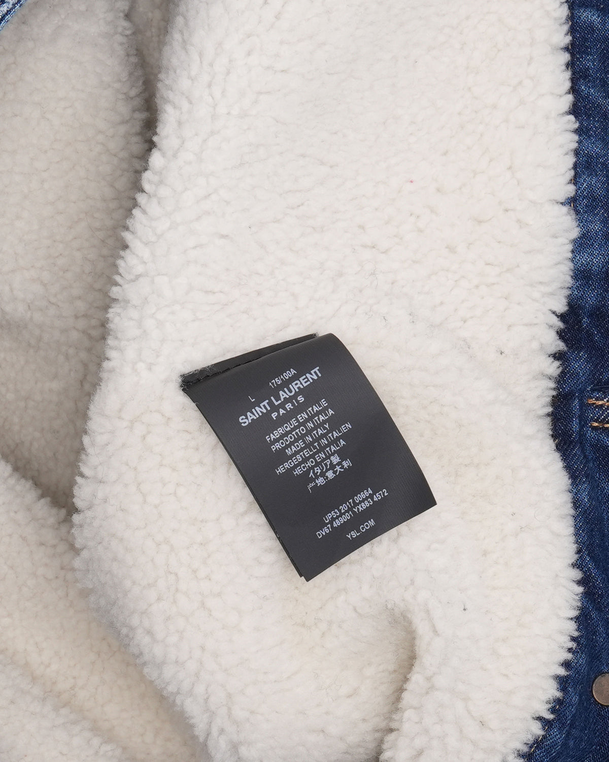 Shearling Lined Denim Trucker Jacket