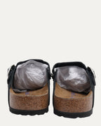 Dagger Embellished Birkenstock Boston Suede Mule