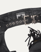 Roller Belt Leather Fringe Chaps