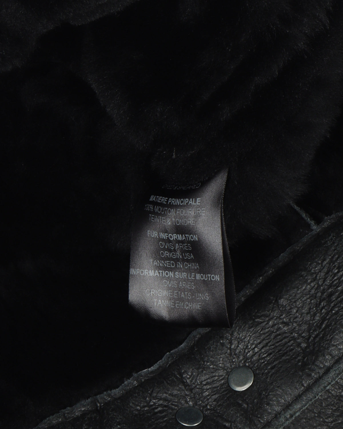 SS17 Schott Shearling Leather Trucker Jacket