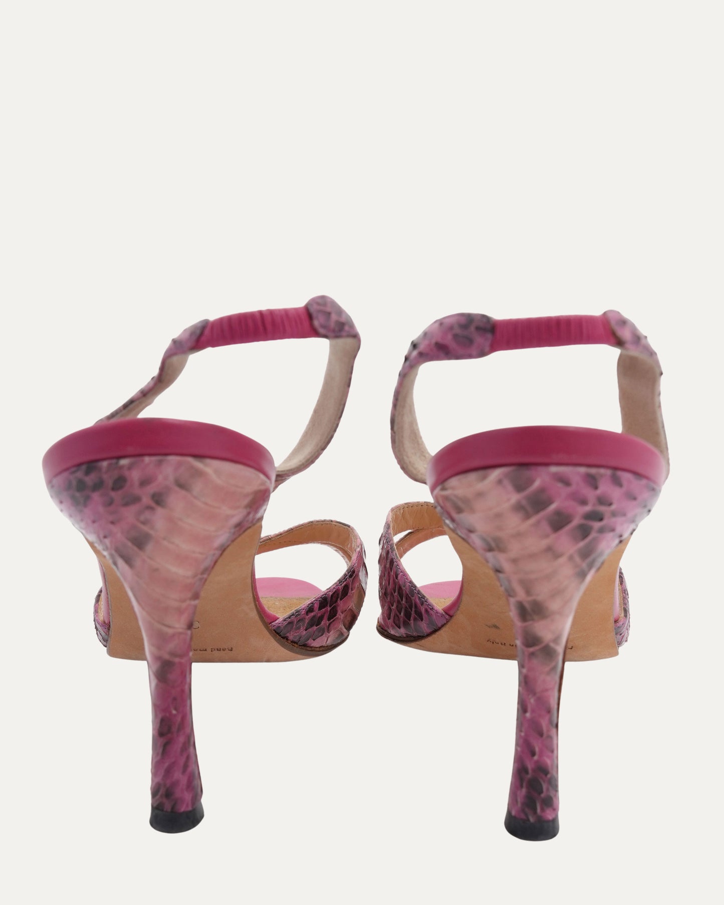 Python Slingback Sandals