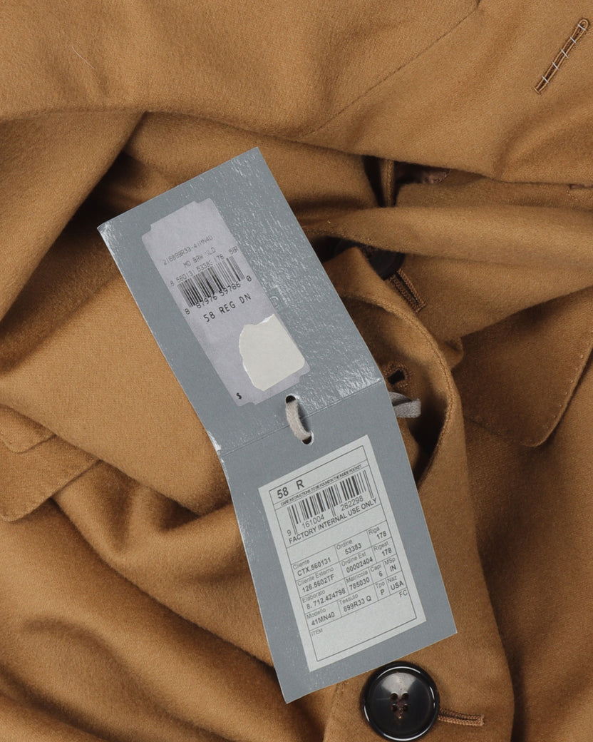 Single-Breasted Cashmere Coat