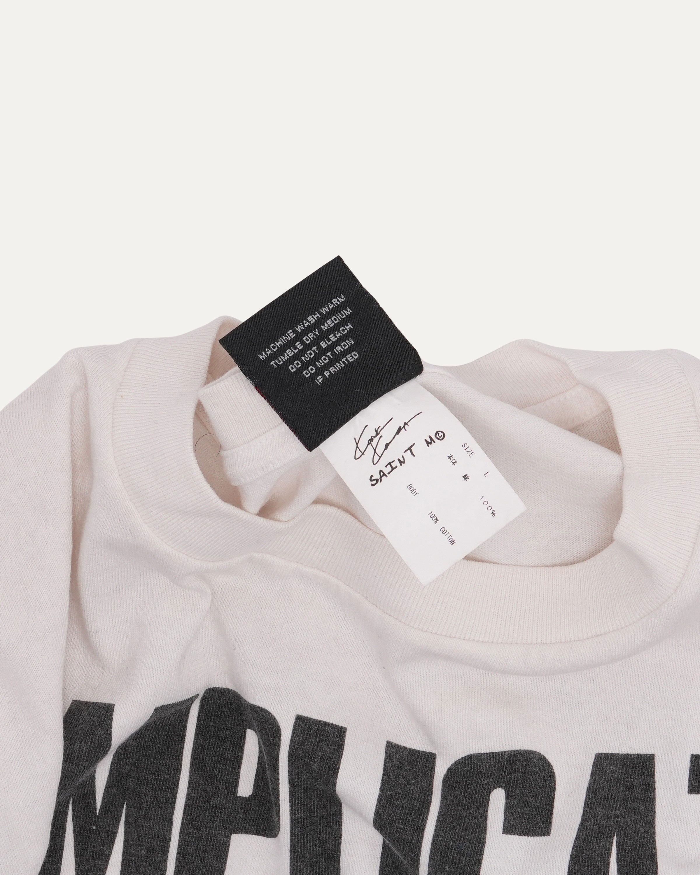Saint Michael Kosuke Kawamura Complicated Long Sleeve T-Shirt