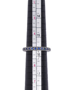 Silver & Blue Sapphire Band Ring