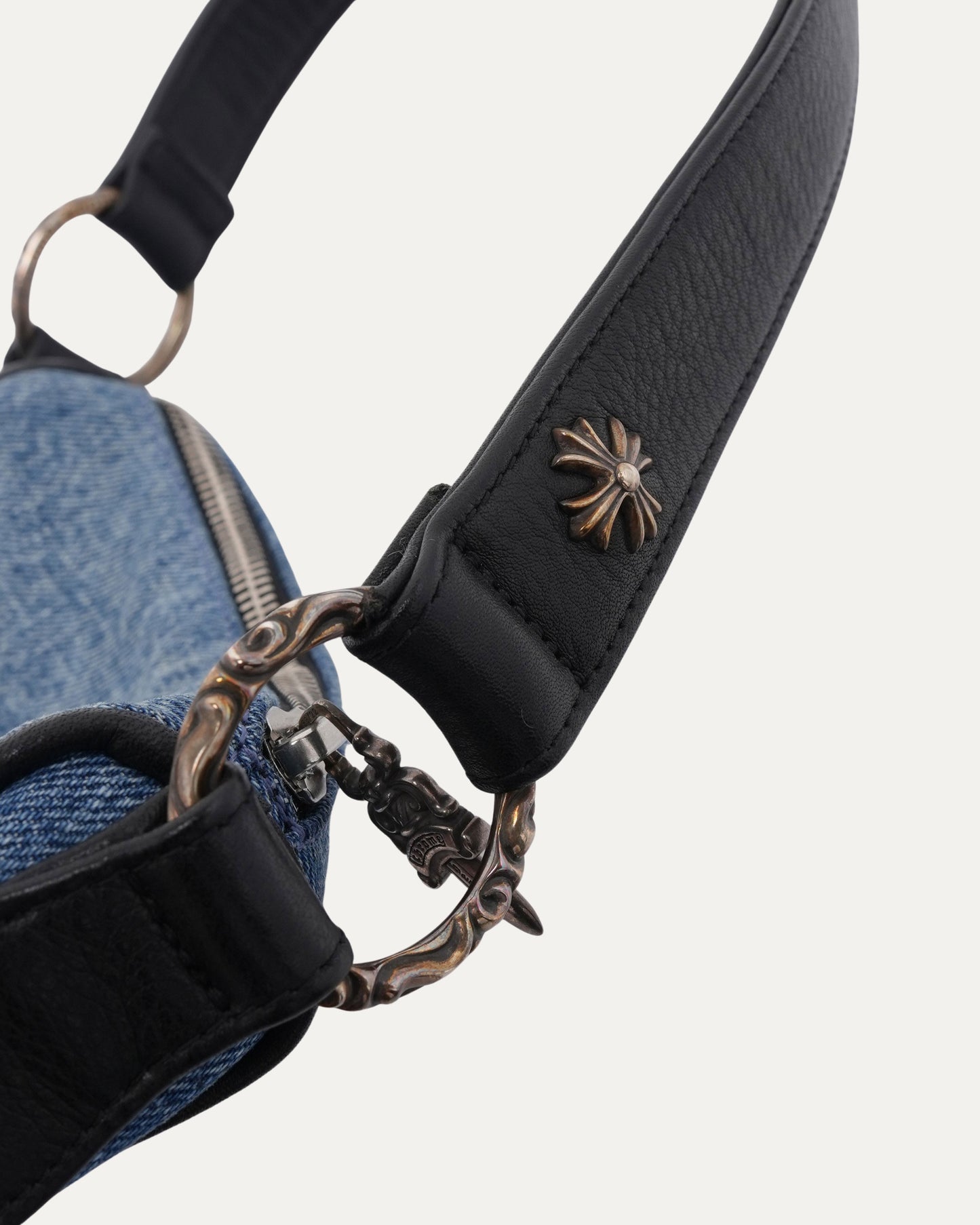 Dagger Embellished Denim Chicken Nugget Bag