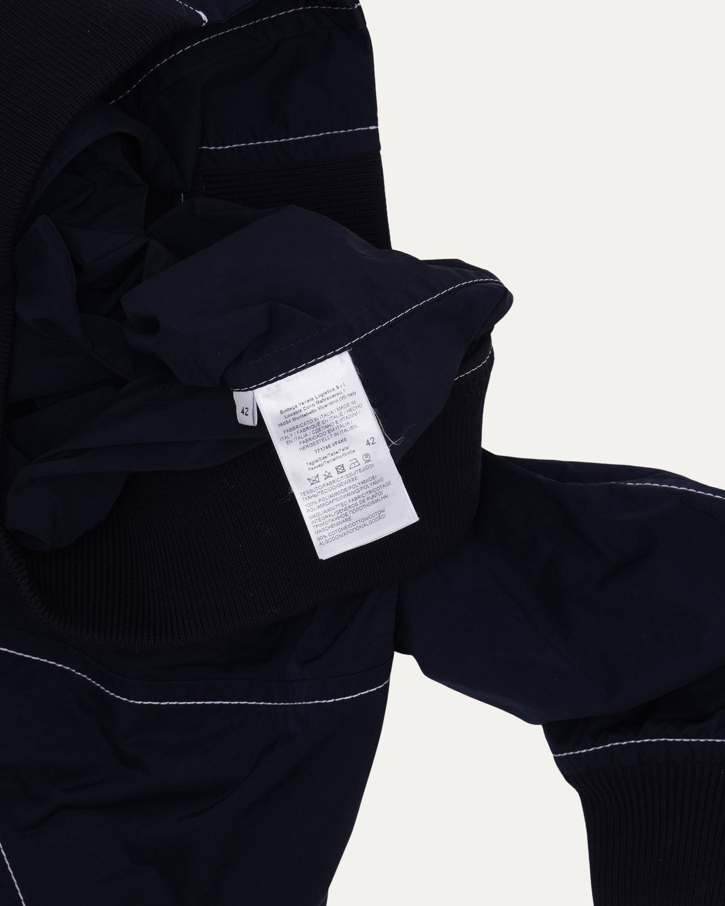 Contrast Stitch Cropped Jacket