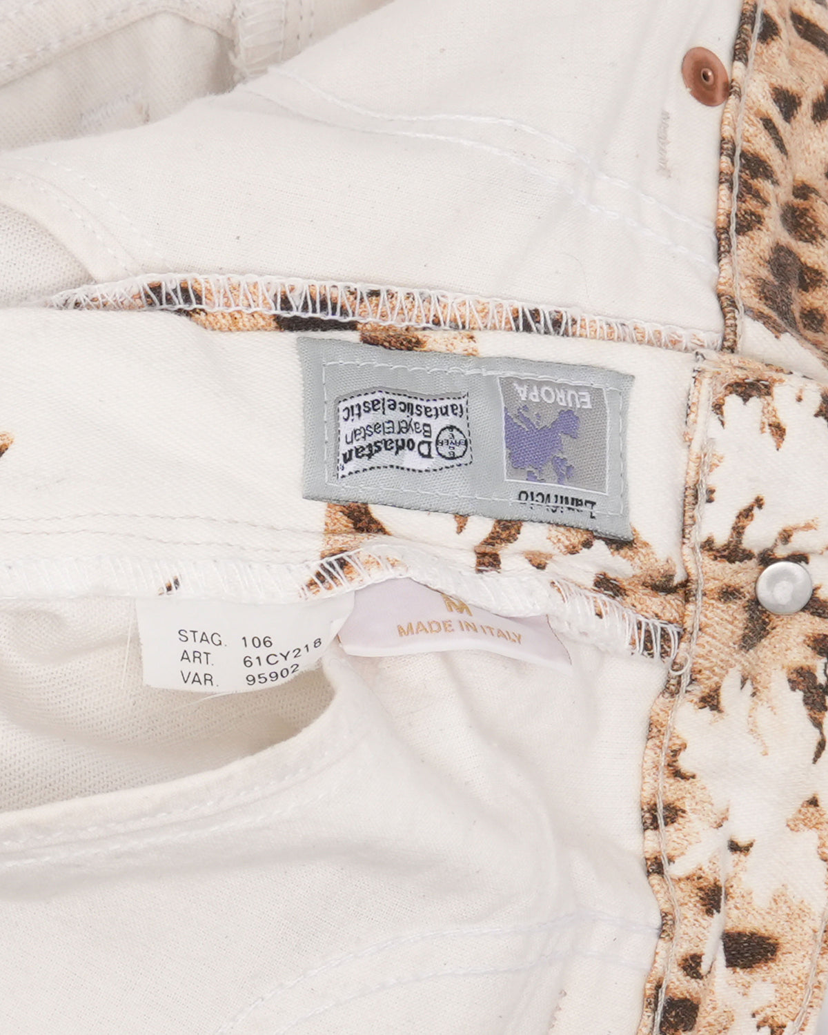 Leopard Detail Jeans