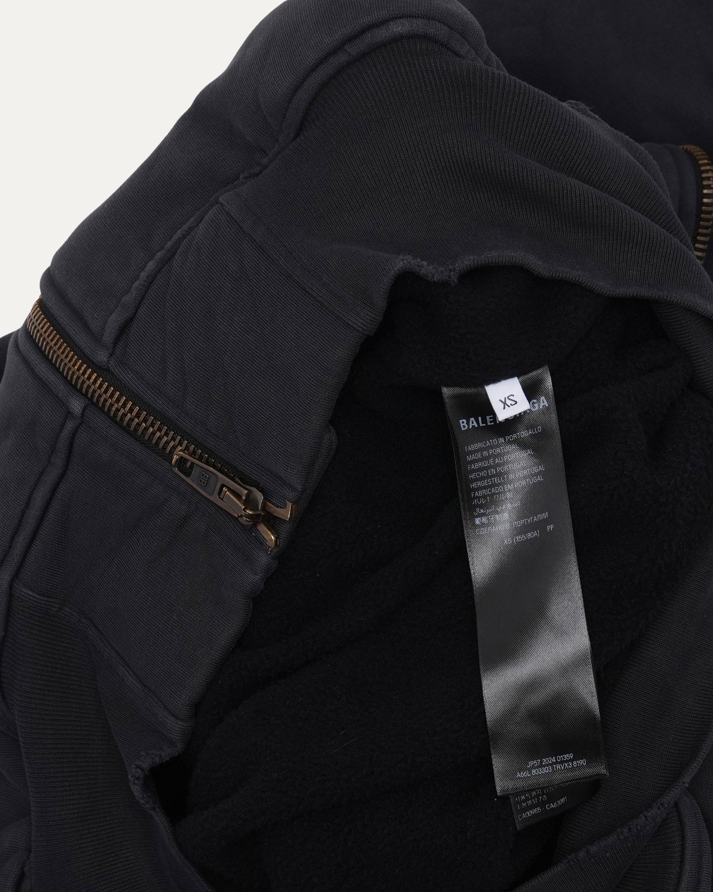 Fleece Lined Zip Up Hoodie