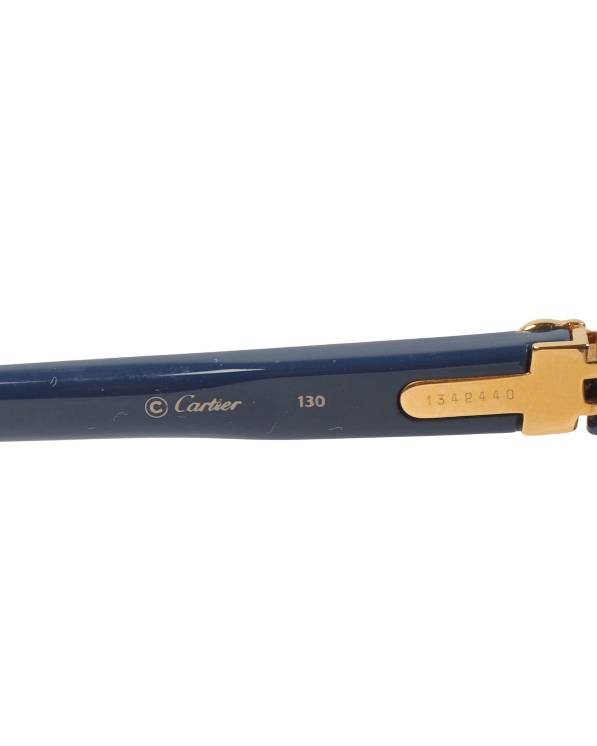 Cabriolet Round Translucent Blue 49MM 18K Sunglasses
