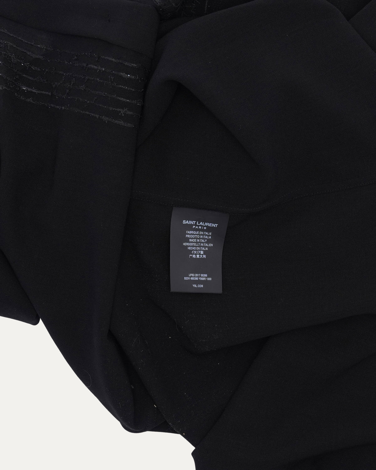 Wool Sequin Tuxedo Shirt