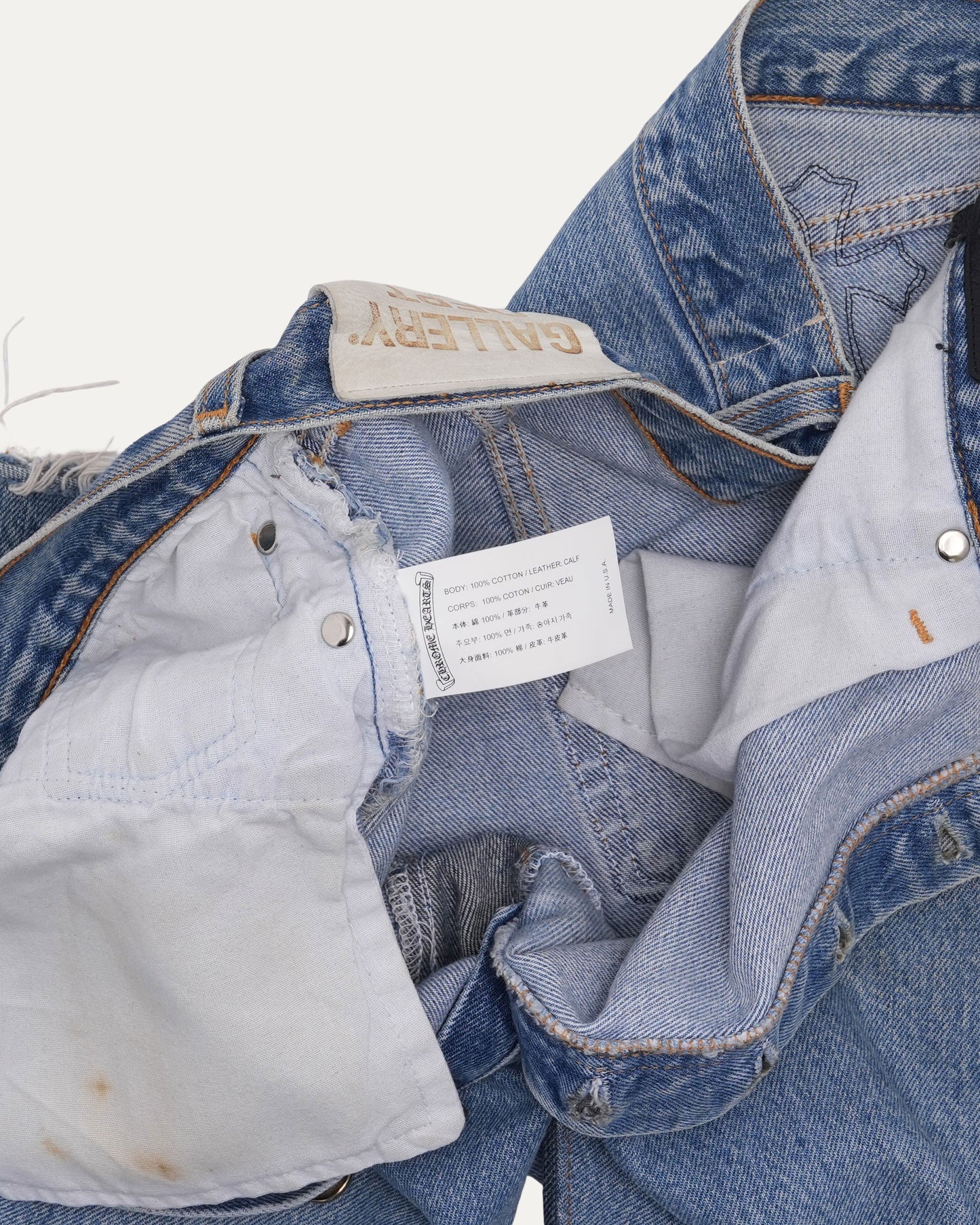 Levi's 501 Gallery Dept. Flared Cross Patch Jeans